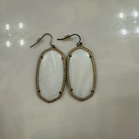 Kendra Scott White and Gold Earrings - Picture 2 of 3